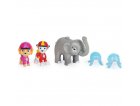 PAT PATROUILLE JUNGLE PUPS  MARCUS ET STELLA ET UN ELEPHANT + 2  ACCESSOIRES - FIGURINE CHIEN - PAW PATROL - SPIN MASTER - 20144813