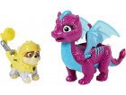 PAT PATROUILLE KNIGHTS RESCU RUBEN ET DRAGON BLIZZIE FUCHSIA ET BLEU - FIGURINE CHIEN - PAW PATROL - SPIN MASTER - 20135928