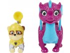 PAT PATROUILLE KNIGHTS RESCU RUBEN ET DRAGON BLIZZIE FUCHSIA ET BLEU - FIGURINE CHIEN - PAW PATROL - SPIN MASTER - 20135928