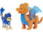 PAT PATROUILLE KNIGHTS RESCUE CHASE ET DRAGON DRACO ORANGE ET BLEU - FIGURINE CHIEN - PAW PATROL - SPIN MASTER - 20135925