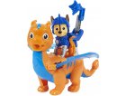 PAT PATROUILLE KNIGHTS RESCUE CHASE ET DRAGON DRACO ORANGE ET BLEU - FIGURINE CHIEN - PAW PATROL - SPIN MASTER - 20135925