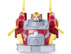 PAT PATROUILLE MARCUS AVEC CAMION POMPIER TRANSFORMABLE - FIGURINE CHIEN - PAW PATROL MIGHTY PUPS SUPER PAWS - SPIN MASTER