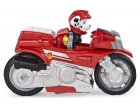 PAT PATROUILLE MOTO PUPS : MARCUS AVEC SA MOTO A RETROFRICTION - FIGURINE CHIEN - VEHICULE DE LUXE - PAW PATROL - SPIN MASTER