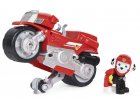 PAT PATROUILLE MOTO PUPS : MARCUS AVEC SA MOTO A RETROFRICTION - FIGURINE CHIEN - VEHICULE DE LUXE - PAW PATROL - SPIN MASTER