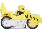 PAT PATROUILLE MOTO PUPS : RUBEN AVEC SA MOTO CHANTIER A RETROFRICTION - FIGURINE CHIEN - VEHICULE DE LUXE - PAW PATROL - SPIN MASTER - 20129829