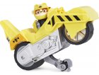 PAT PATROUILLE MOTO PUPS : RUBEN AVEC SA MOTO CHANTIER A RETROFRICTION - FIGURINE CHIEN - VEHICULE DE LUXE - PAW PATROL - SPIN MASTER - 20129829