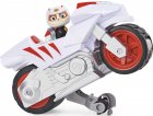 PAT PATROUILLE MOTO PUPS : WILDCAT AVEC SA MOTO A RETROFRICTION - FIGURINE CHAT - VEHICULE DE LUXE - PAW PATROL - SPIN MASTER - 20129832