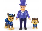 PAT PATROUILLE MR HELLINGER ET CHASE - 3 FIGURINES - CHIEN - PAW PATROL - SPIN MASTER - 20148183