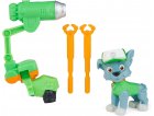 PAT PATROUILLE ROCKY AVEC SON ET SAC A DOS TRANSPORTABLE - FIGURINE CHIEN - PAW PATROL THE MOVIE - SPIN MASTER - 20130317