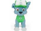 PAT PATROUILLE ROCKY AVEC SON ET SAC A DOS TRANSPORTABLE - FIGURINE CHIEN - PAW PATROL THE MOVIE - SPIN MASTER - 20130317