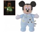 PELUCHE MICKEY PHOSPHORESCENTE BLEU 28 CM DISNEY - DOUDOU BRILLE DANS LA NUIT - NICOTOY