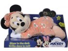 PELUCHE MINNIE PHOSPHORESCENTE ORANGE 33 CM DISNEY - BRILLE DANS LA NUIT - NICOTOY