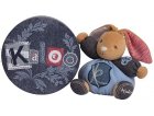 PELUCHE P'TIT LAPINOU CHARMEUR BLUE DENIM 18 CM - KALOO - 960061