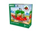 PLAQUE TOURNANTE ET PERSONNAGE - BRIO WORLD - 33476 - ACCESSOIRE CIRCUIT TRAIN