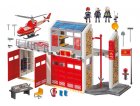 PLAYMOBIL CITY ACTION 9462 CASERNE DE POMPIERS AVEC HELICOPTERE