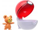 POKEMON CLIP 'N' GO : TEDDIURSA ET SA POKE BALL - POKEBALL - FIGURINE - TOMY - 37421