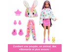 POUPEE BARBIE CUTIE REVEAL LAPIN 10 SURPRISES - COSTUME PELUCHE ANIMAL - MATTEL - HRK38