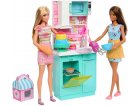 POUPEE BARBIE METIER : LA CUISINE DE BARBIE AVEC 18 ACCESSOIRES + 2 POUPEES MANNEQUINS - MATTEL - HJY94