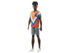 POUPEE KEN NOIR FASHIONISTAS AVEC SHORT ET MAILLOT - BARBIE - MATTEL - HPF79