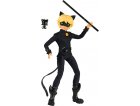 POUPEE MIRACULOUS : CHAT NOIR 26 CM + 2 ACCESSOIRES - POUPEE MANNEQUIN ARTICULEE - ADRIEN - BANDAI - P50002