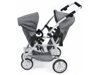 POUSSETTE JUMEAUX VARIO JEAN GRIS POUPEES - BAYER CHIC 2000 - 68976 - POUSSETTE DOUBLE