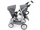 POUSSETTE JUMEAUX VARIO JEAN GRIS POUPEES - BAYER CHIC 2000 - 68976 - POUSSETTE DOUBLE