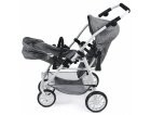 POUSSETTE JUMEAUX VARIO JEAN GRIS POUPEES - BAYER CHIC 2000 - 68976 - POUSSETTE DOUBLE