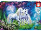 PUZZLE 2 LICORNES BLANCHES DANS LA FORET 500 PIECES - COLLECTION ANIMAUX FANTASTIQUES - EDUCA - 17648