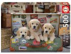 PUZZLE 3 CHIOTS DANS LA VALISE 500 PIECES - COLLECTION ANIMAUX - EDUCA - 17645