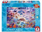 PUZZLE BEAUTE DE L'OCEAN 1000 PIECES - FONDS MARINS, POISSONS, TORTUES - SCHMIDT - 56758