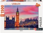 PUZZLE BIG BEN AU COUCHE DU SOLEIL 1500 PIECES - COLLECTION MONUMENT ANGLETERRE - NATHAN - 87809