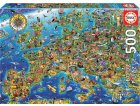 PUZZLE CARTE DE L'EUROPE - 500 PIECES - COLLECTION GEOGRAPHIE - EDUCA - 17962