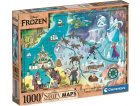 PUZZLE CARTE DE L'HISTOIRE DE LA REINE DES NEIGES 1000 PIECES - COLLECTION DISNEY - CLEMENTONI - 39666