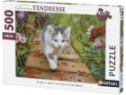 PUZZLE CHATON AU JARDIN 500 PIECES - COLLECTION TENDRESSE - NATHAN - 87185