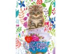 PUZZLE CHATON DANS UNE TASSE 500 PIECES - RAVENSBURGER - 150373