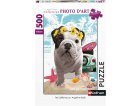 PUZZLE CHIEN TEO JASMIN CALIFORNIA 500 PIECES - COLLECTION PHOTO D'ART - NATHAN - 87239