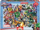 PUZZLE COMICS HEROS MARVEL : HULK SPIDER MAN FLASH CAPTAIN AMERICAN 1000 PIECES - COLLECTION SUPER HEROES - EDUCA 15193