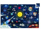 PUZZLE D'OBSERVATION L'ESPACE : FUSEE PLANETE SATELLITE 200 PIECES - DJECO - DJ07413