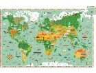 PUZZLE D'OBSERVATION TOUR DU MONDE AVEC LIVRET 200 PIECES - DJECO - DJ07412