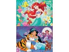 PUZZLE DISNEY : ARIEL LA PETITE SIRENE - JASMINE ET RAJAH - 2 X 48 PIECES - EDUCA - 18213