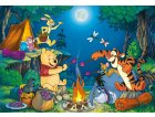 PUZZLE DISNEY AVEC CADRE : WINNIE L'OURSON TIGROU PORCINET ET COCO LAPIN FONT DU CAMPING 15 PIECES - CLEMENTONI