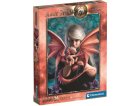 PUZZLE DRAGONKIN 1000 PIECES - ANNE STOKES - COLLECTION DRAGON ROSE ET FEMME - CLEMENTONI - 39640