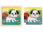 PUZZLE EN BOIS CHIEN TITUS 9 PIECES - PUZZLE AVEC CADRE ET SUPPORT IMPRIME