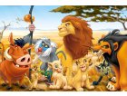 PUZZLE EN BOIS DISNEY : ROI LION SIMBA NALA TIMON PUMBAA - LIVRE DE LA JUNGLE : BALOO MOWGLI 2 X 50 PIECES - EDUCA - 13144