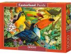 PUZZLE FAMILLE DE TOUCANS DANS LES ARBRES 3000 PIECES - COLLECTION ANIMAUX ET OISEAUX