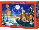 PUZZLE HURLEMENT DES LOUPS DANS LA FORET LA NUIT 1000 PIECES - COLLECTION ANIMAUX SAUVAGES