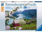 PUZZLE IDYLLE SCANDINAVE 500 PIECES - COLLECTION PAYSAGE ET LAC - RAVENSBURGER