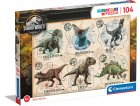 PUZZLE JURASSIC WORLD : LES DINOSAURES - 104 PIECES - COLLECTION ANIMAUX PREHISTORIQUES - DINO - CLEMENTONI - 27179