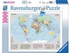 PUZZLE LA CARTE DU MONDE 1000 PIECES - COLLECTION GEOGRAPHIE - RAVENSBURGER - 15652