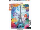 PUZZLE LA TOUR EIFFEL MULTICOLORE - 1500 PIECES COLLECTION ARTISTE - NATHAN - 87813